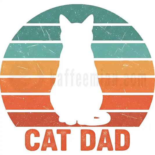 Design Vorschau Cat Dad Retro