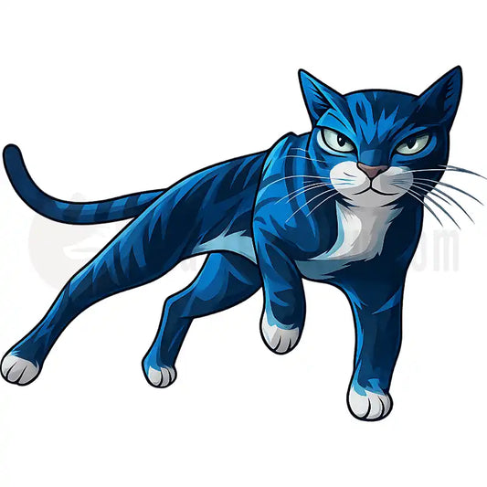 Design Vorschau Cool Blue Cat