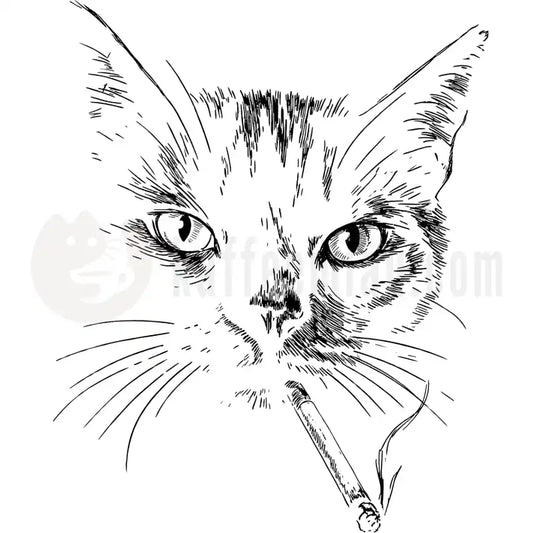 Design Vorschau Cool Smoking Cat