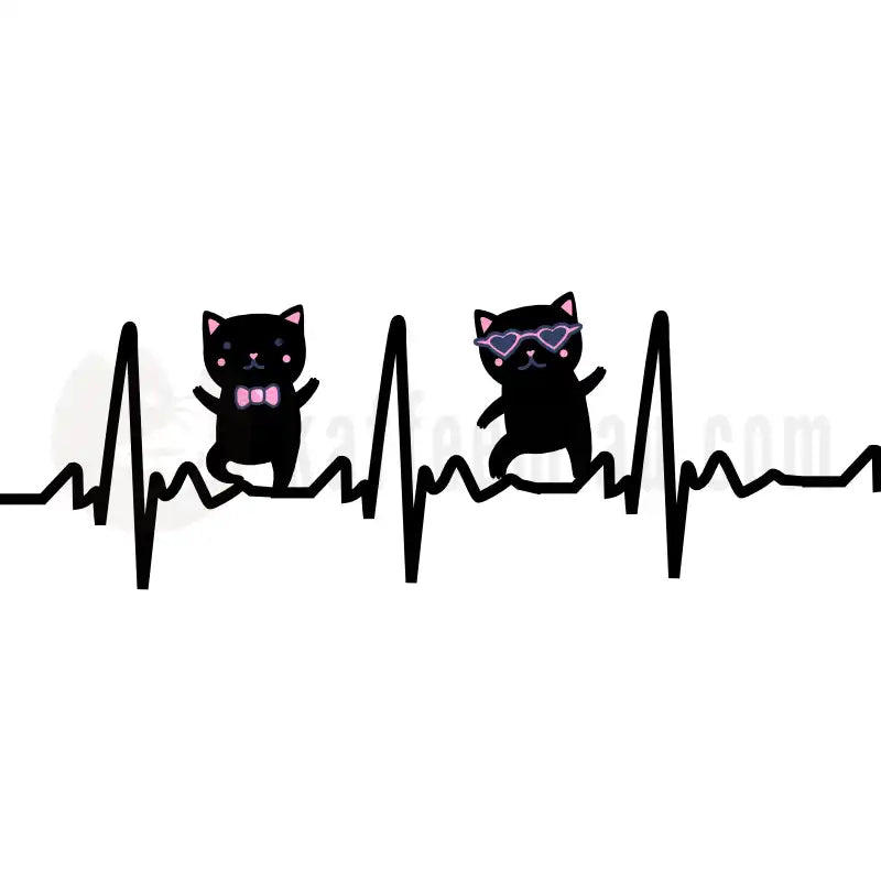 Design Vorschau Herr und Frau Katze Herzschlag