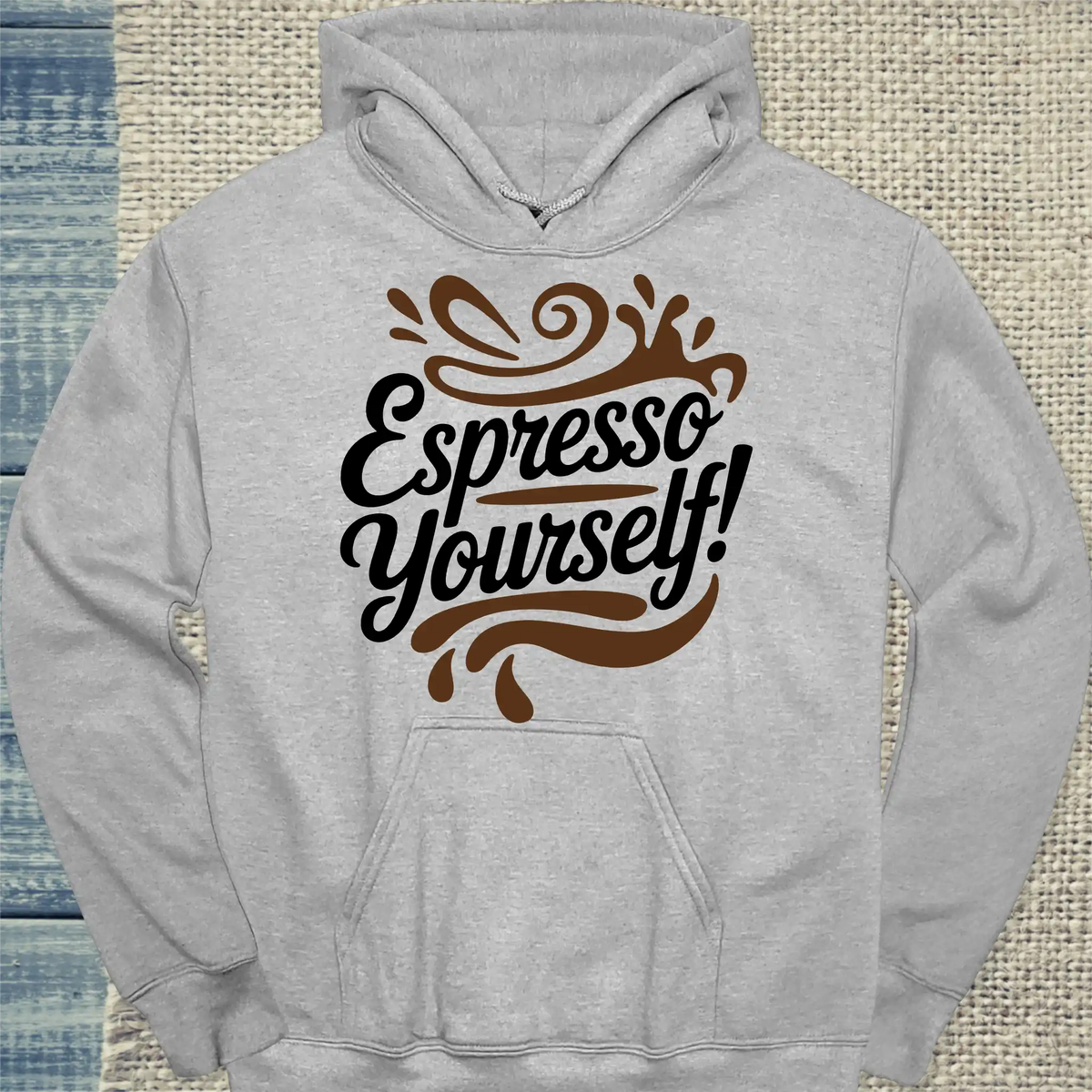 Hoodie - Espresso Yourselfe - Unisex - Kaffee Grau