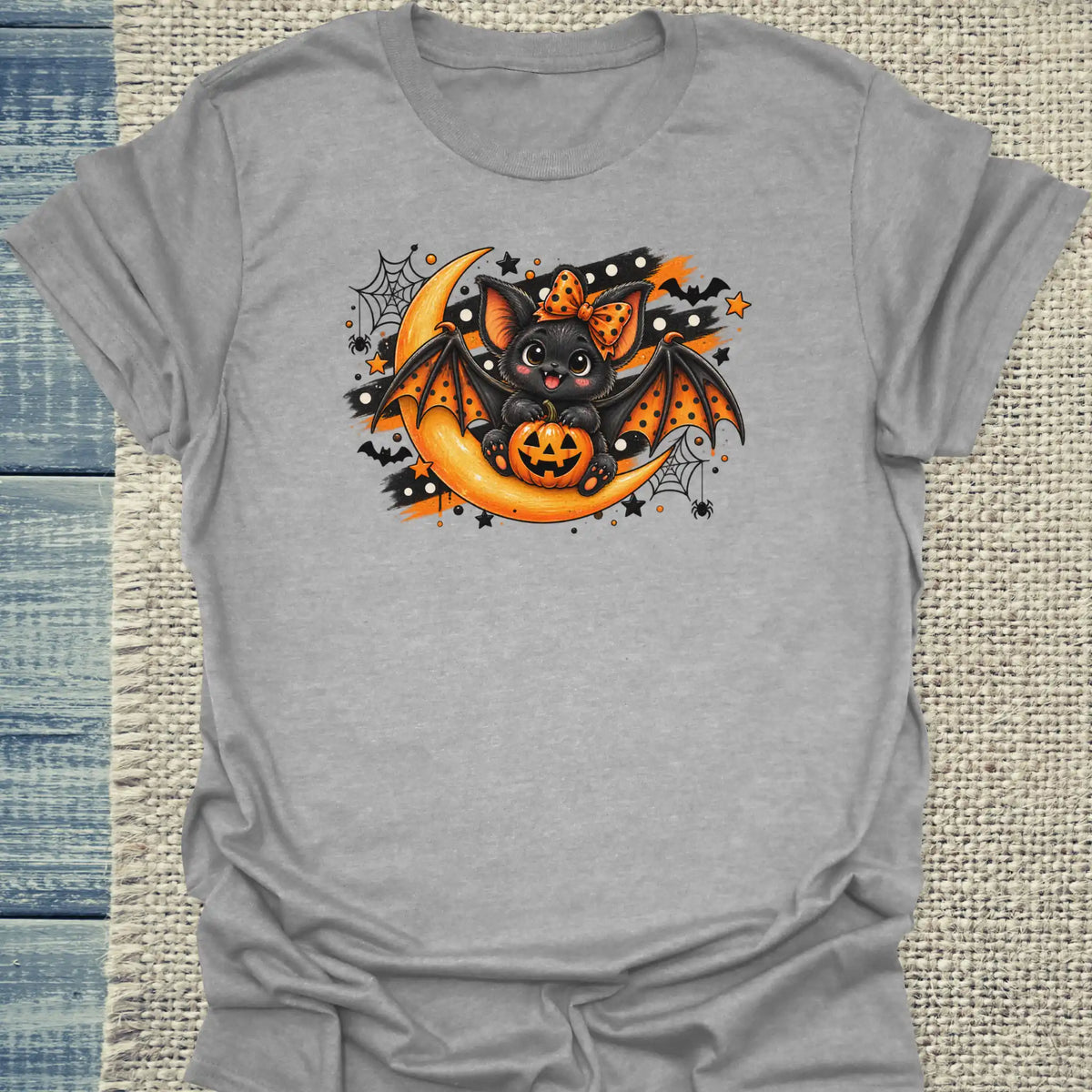 T-Shirt - BatCat - Unisex - Katze Grau