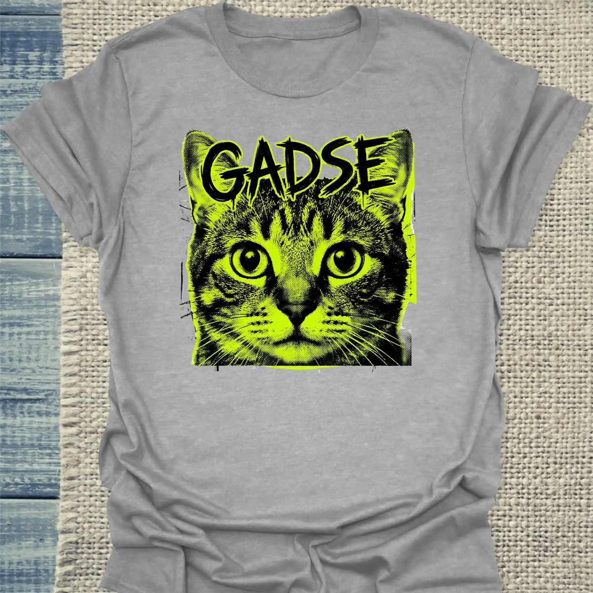 T-Shirt - GADSE - Streetwear - Unisex - Katze Grau