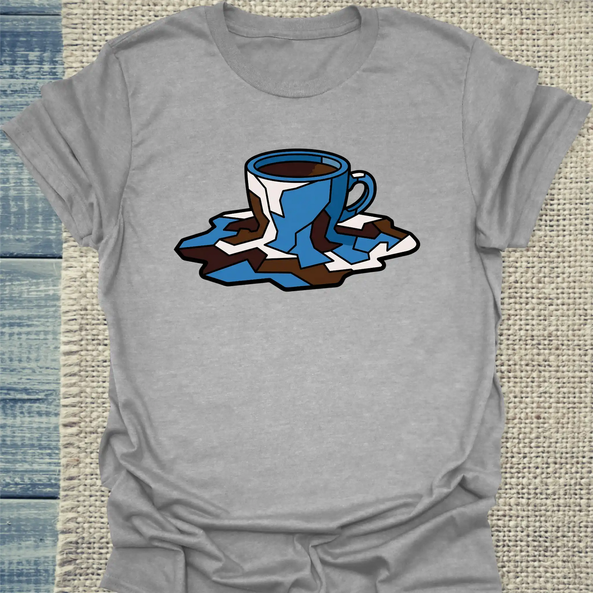 T-Shirt - Modern Coffee - Unisex - Kaffee Grau