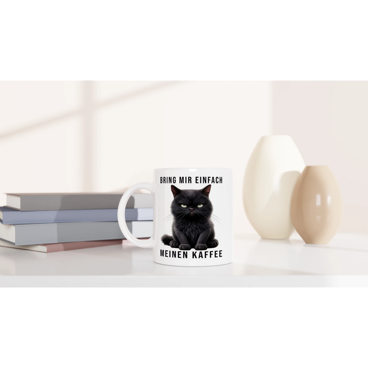 Tasse 325ml - Bring mir einfach meinen Kaffee - Katze & Kaffee