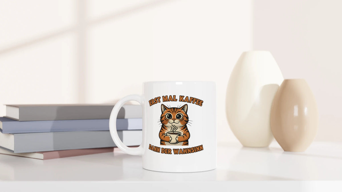 Tasse 325ml - Erst mal Kaffee - Katze & Kaffee