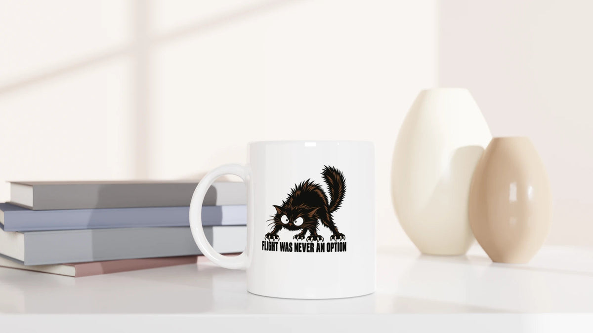 Tasse 325ml - Flight was never an option - Katze