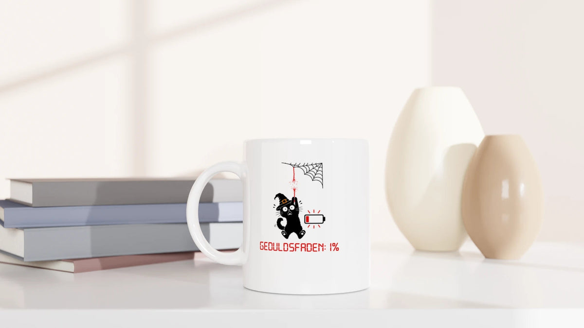 Tasse 325ml - Geduldsfaden Halloween - Katze, Halloween