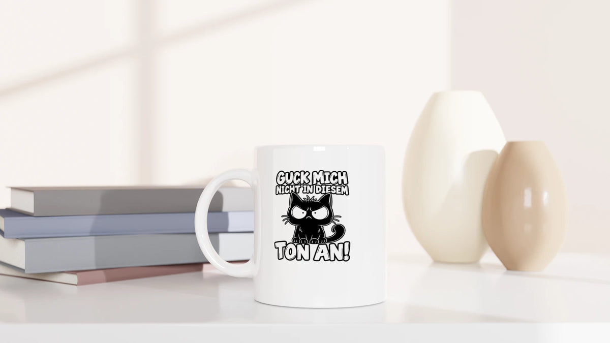 Tasse 325ml - Guck mich mich nicht - Katze