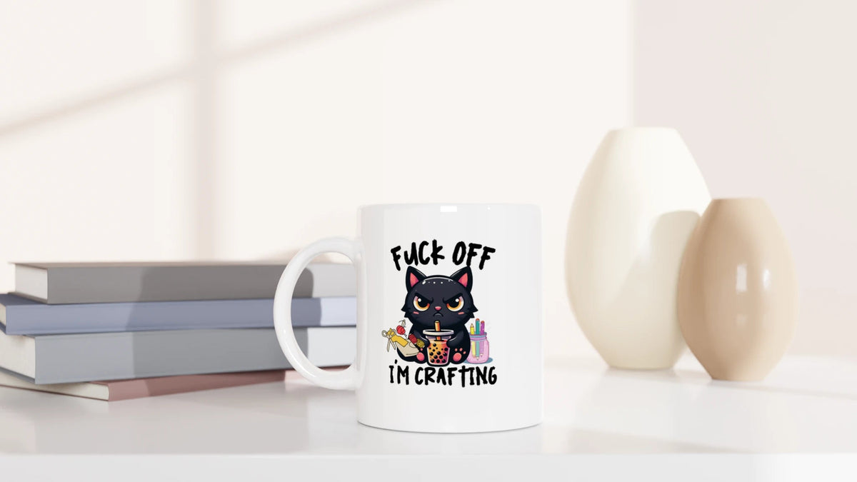 Tasse 325ml - I am crafting - Katze