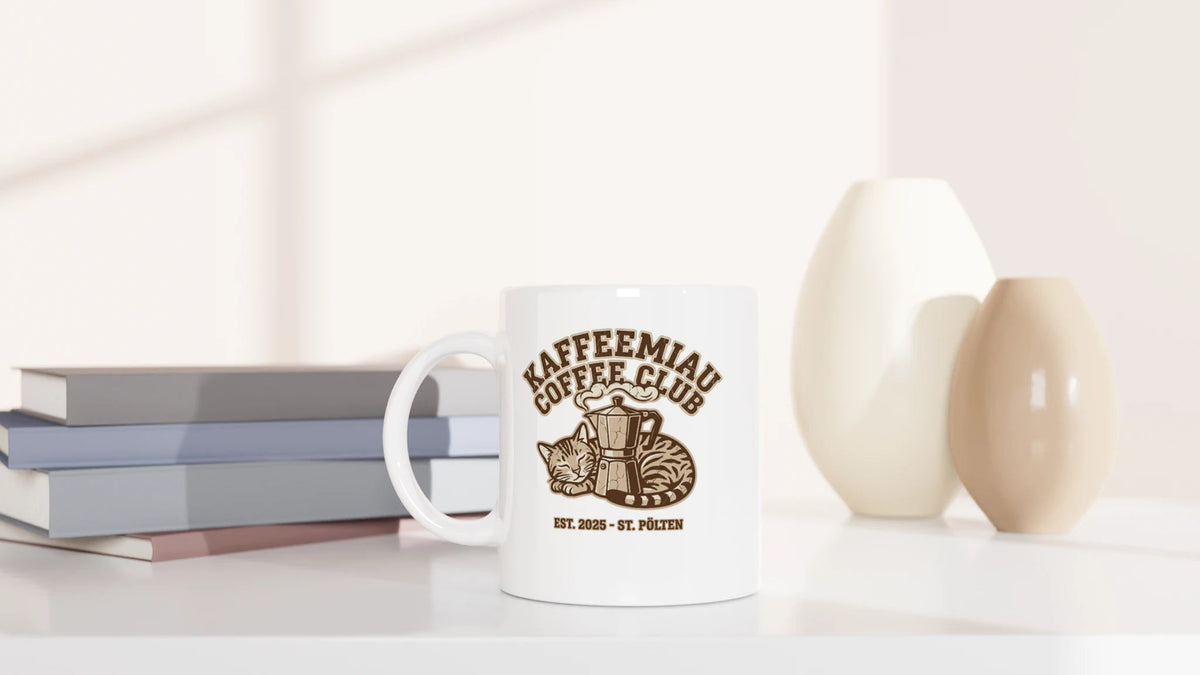 Tasse 325ml - KaffeeMiau Coffee Club - Katze, Kaffee, KaffeeMiau