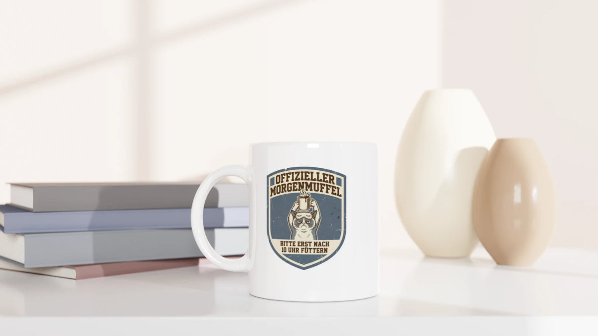 Tasse 325ml - Offizieller Morgenmuffel - Katze & Kaffee