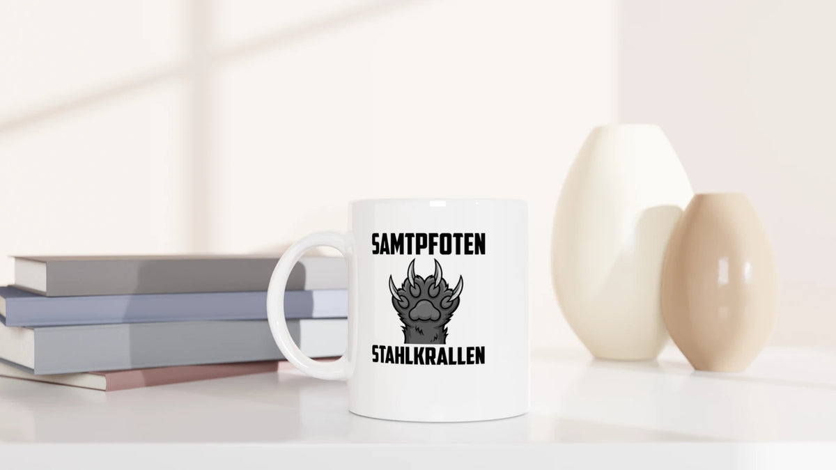 Tasse 325ml - Samtpfoten - Stahlkrallen - Katze