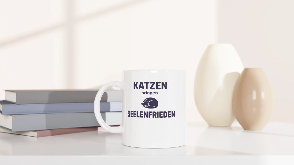 Tasse 325ml - Seelenfrieden - Katze
