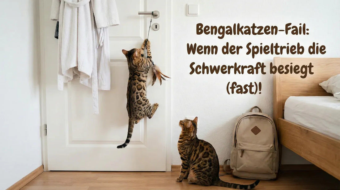 Lustiges Bengalkatzen-Video: Chaos, Kaffee & Kletterkünste