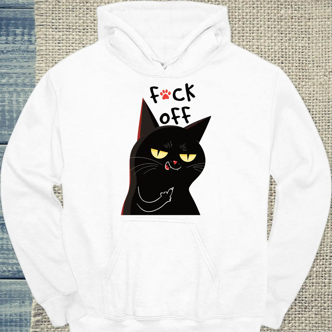 Katzen T-Shirt Mittelfinger – Frech, flauschig & zum Verlieben