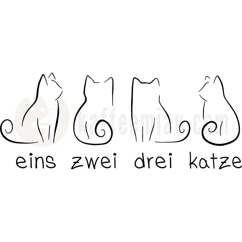 Design Vorschau Eins Zwei Drei Katze