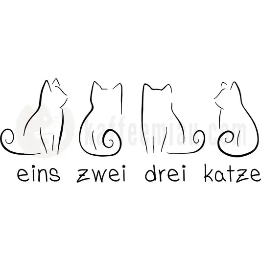 Design Vorschau Eins Zwei Drei Katze