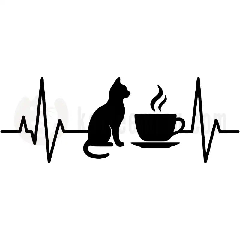 Design Vorschau Herzschlag für Katzen und Kaffee