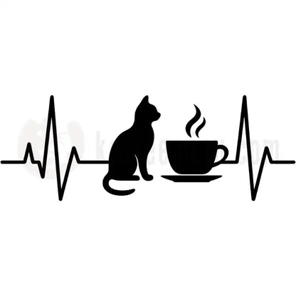 Design Vorschau Herzschlag für Katzen und Kaffee