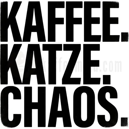 Design Vorschau Kaffee. Katze. Chaos.