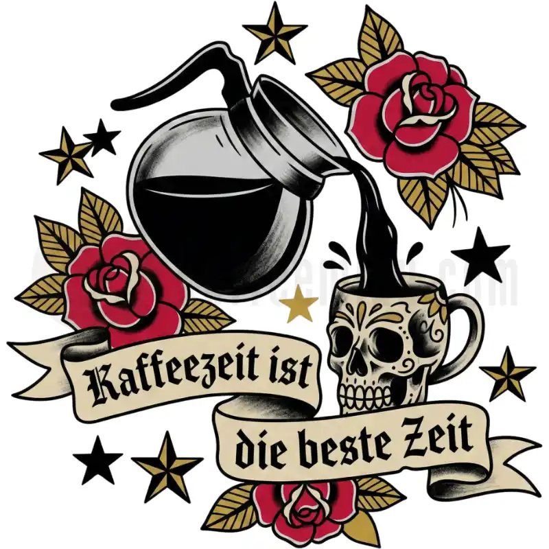 Design Vorschau Kaffeezeit ist die beste Zeit