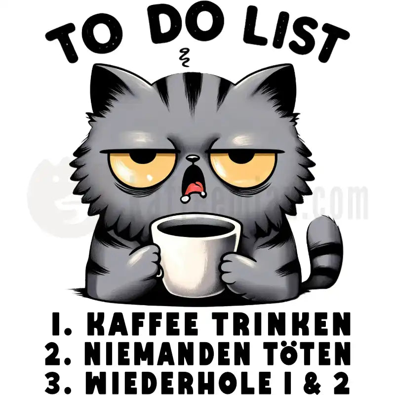 Design Vorschau Katzen - Kaffee to do List