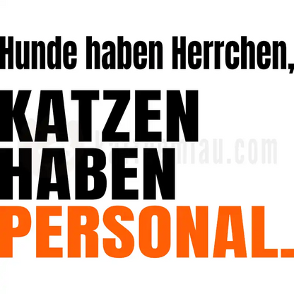 Design Vorschau Katzen haben Personal