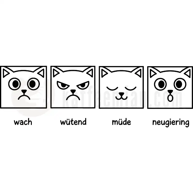 Design Vorschau Katzengesichter