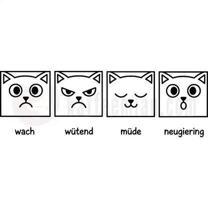 Design Vorschau Katzengesichter