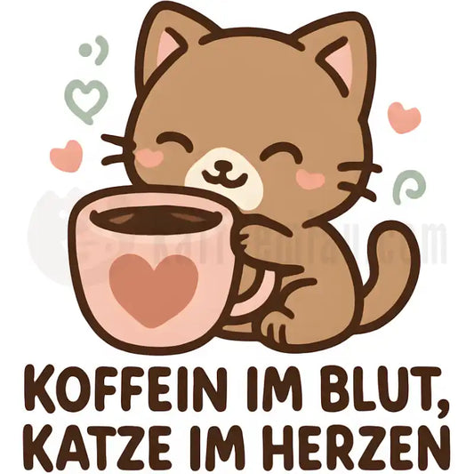 Design Vorschau Koffein im Blut, Katze im Herzen