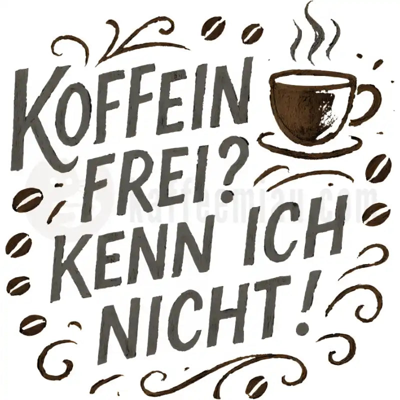 Design Vorschau Koffeinfrei? Kenn ich nicht! Kreide