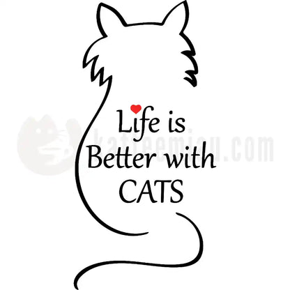 Design Vorschau Live is better with cats