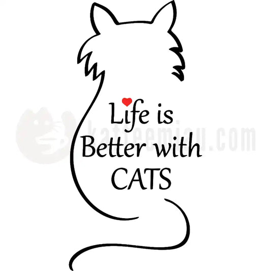 Design Vorschau Live is better with cats