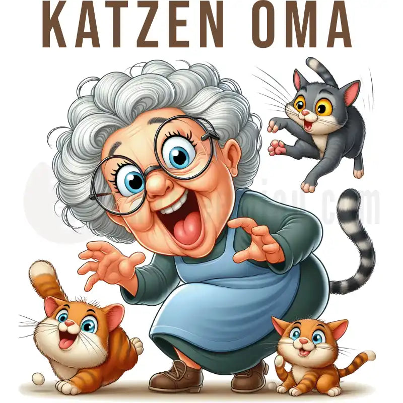 Design Vorschau Lustige Katzen Oma