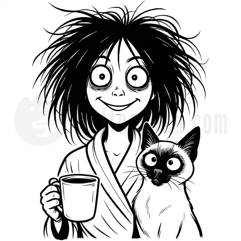 Design Vorschau Lustige Katzenfrau