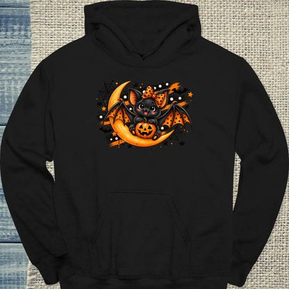 Hoodie - BatCat - Unisex - Katze Schwarz