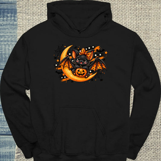 Hoodie - BatCat - Unisex - Katze Schwarz