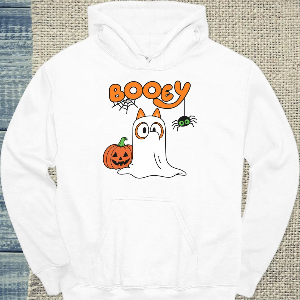 Hoodie - Booey - Unisex - Katze Weiß
