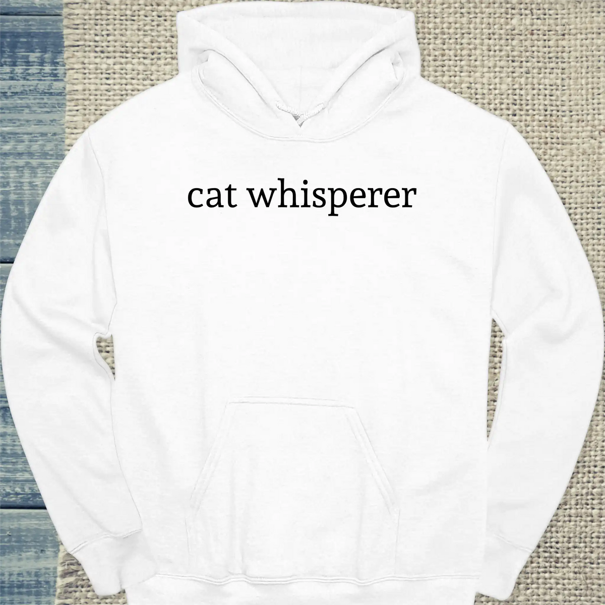 Hoodie - cat whisperer - Unisex - Katze Weiß