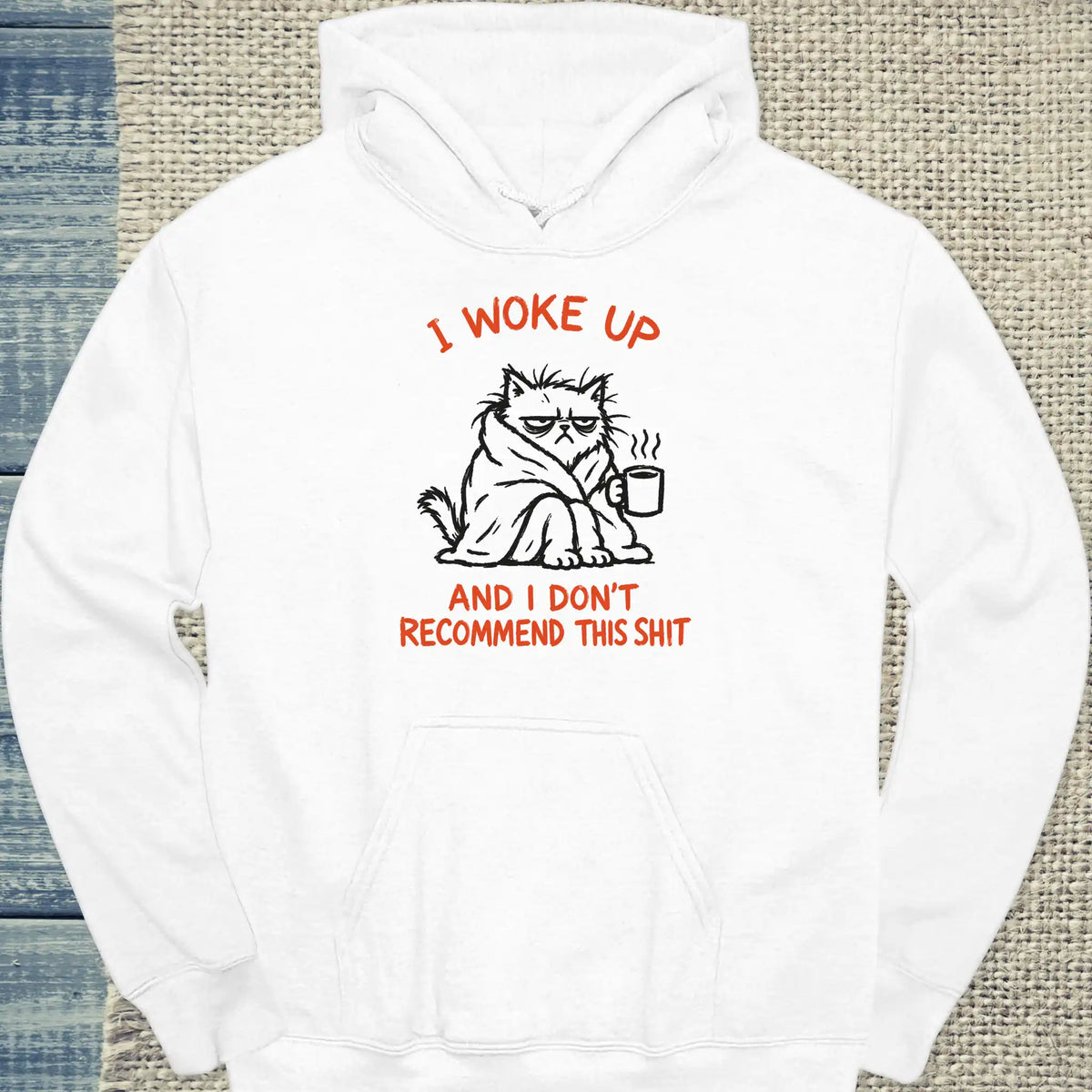 Hoodie - Don't recommend - Unisex - Katze Weiß