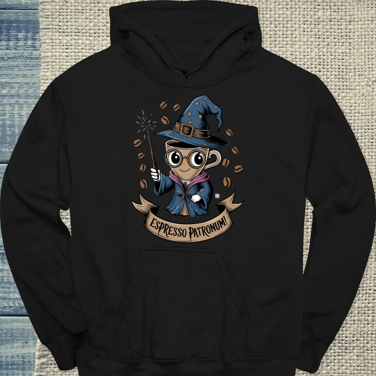 Hoodie - Espresso Patronum - Unisex - Kaffee Schwarz