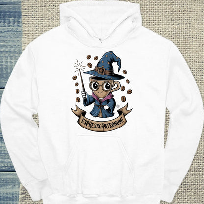 Hoodie - Espresso Patronum - Unisex - Kaffee Weiß