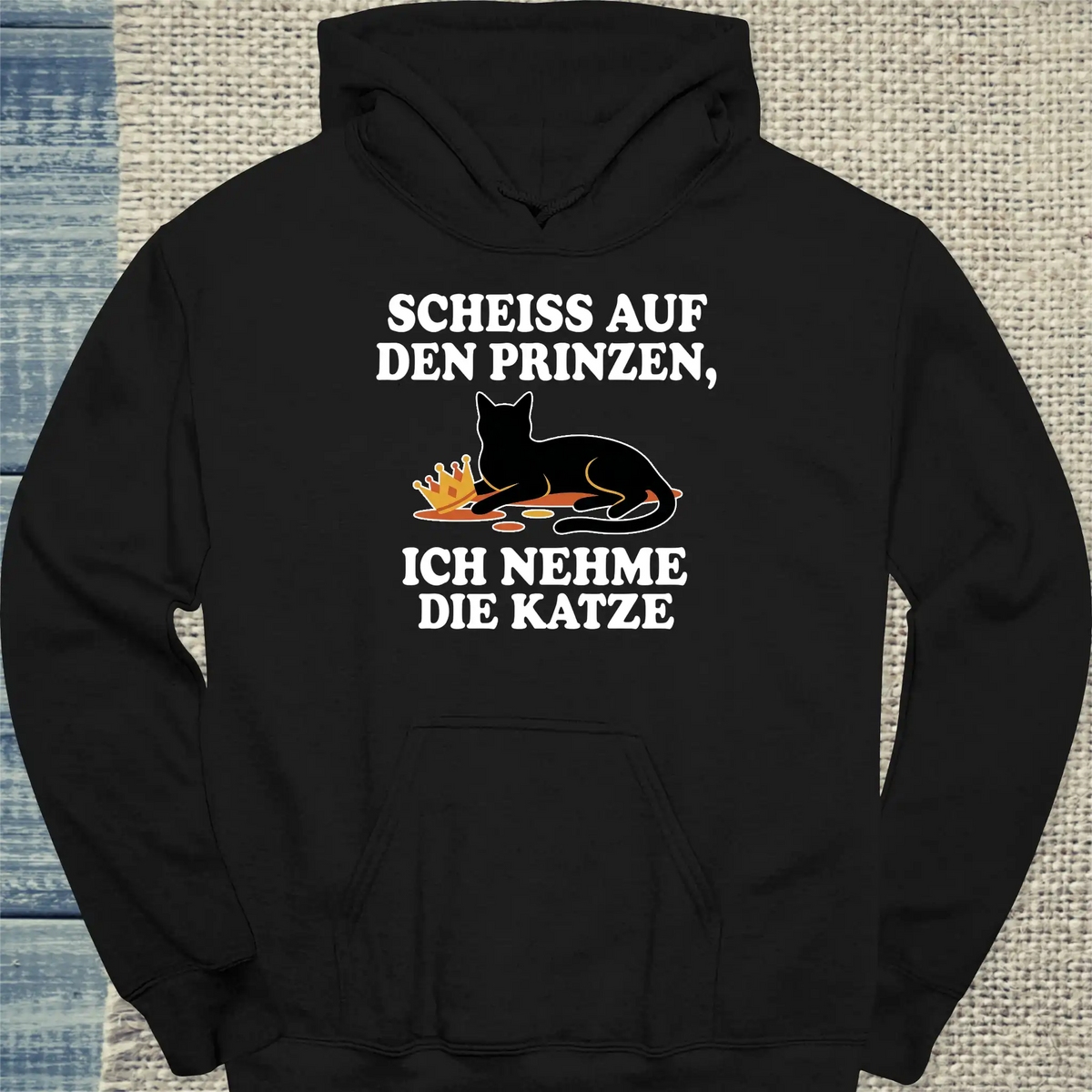 Hoodie - Ich nehme die Katze - Unisex - Katze Schwarz