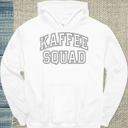 Hoodie - Kaffee Squad - Unisex - Kaffee Weiß