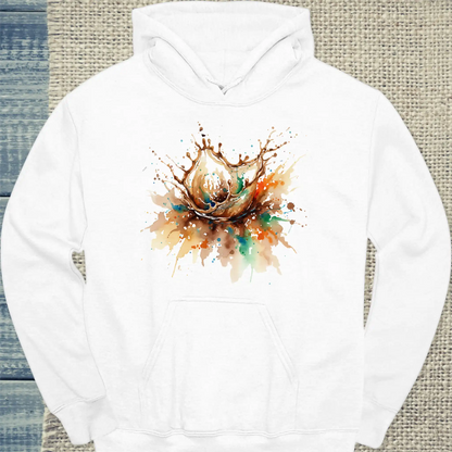 Hoodie - Kaffeespritzer - Unisex - Kaffee Weiß