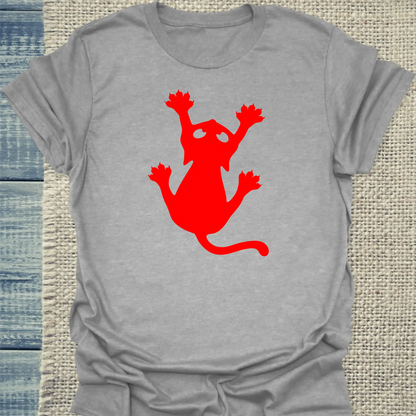 Hoodie - Klammerkatze Neon Flare - Unisex - Katze Grau