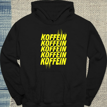Hoodie - Koffeein - Unisex - Kaffee Schwarz