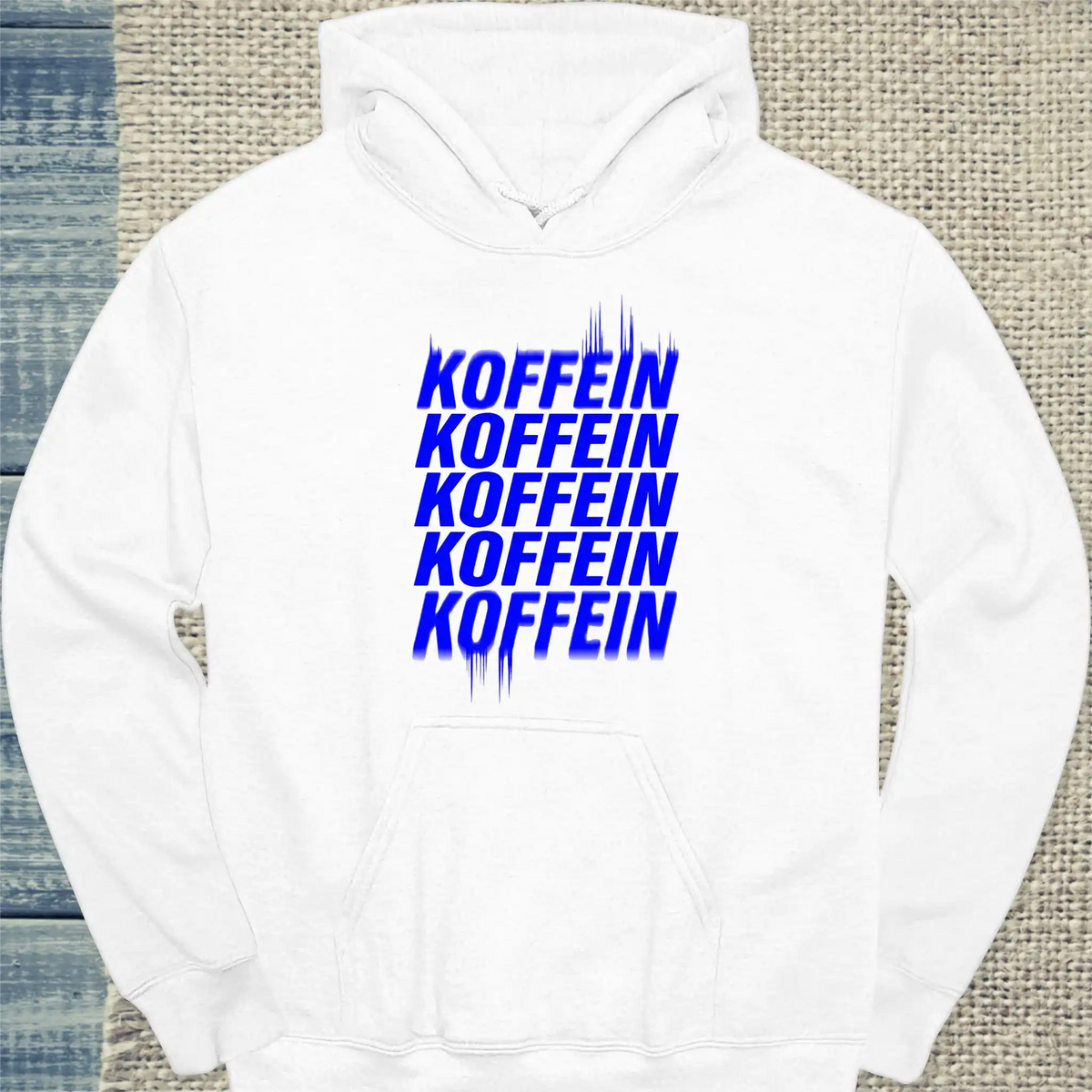 Hoodie - Koffeein - Unisex - Kaffee Weiß
