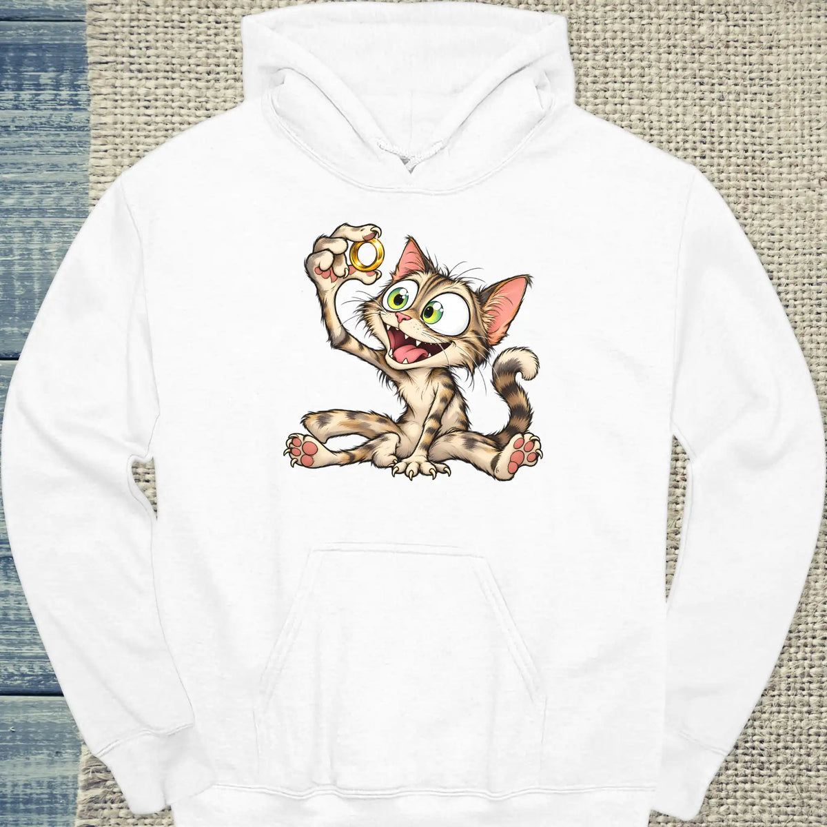 Hoodie - Mein Schatz - Unisex - Katze Weiß
